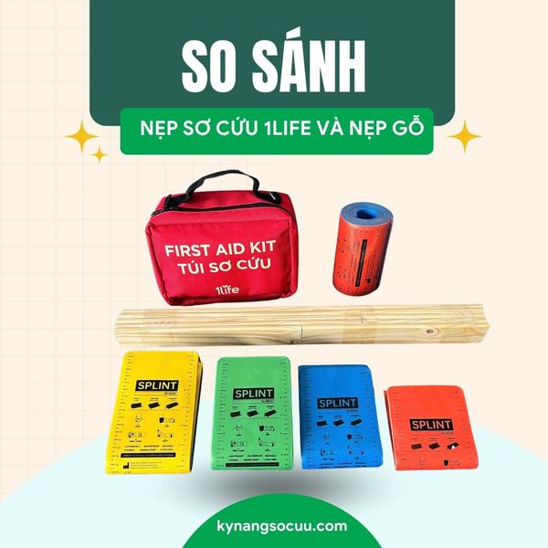 So Sánh Nẹp Sơ Cứu Của 1Life Và Bộ Nẹp Gỗ trong SƠ CẤP CỨU GÃY XƯƠNG