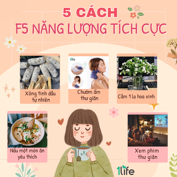 5 CÁCH F5 NĂNG LƯỢNG TÍCH CỰC