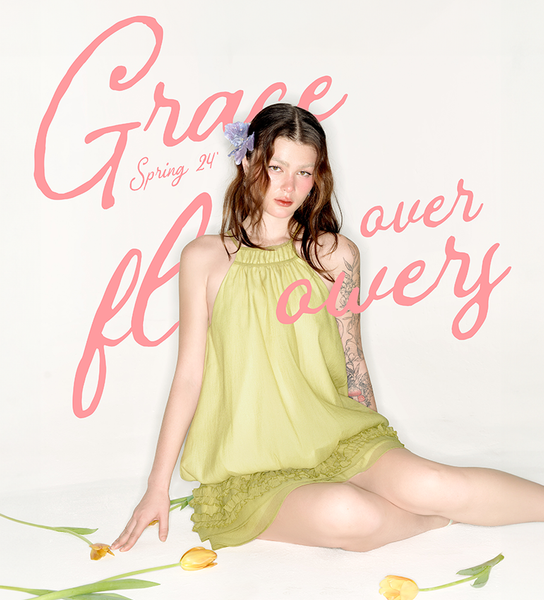 GRACE OVER FLOWERS