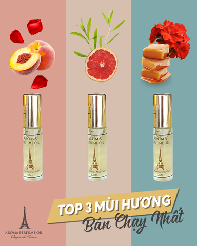 TOP 3 MÙI HƯƠNG NƯỚC HOA PHÁP QUYẾN RŨ VÀ BÁN CHẠY NHẤT