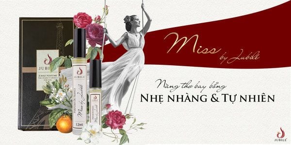Mùi hương đặc trưng của Miss by Jubile giúp bạn tạo nên một điểm nhấn cá nhân
