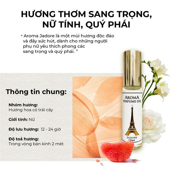 Tinh dầu nước hoa Pháp Aroma chính hãng