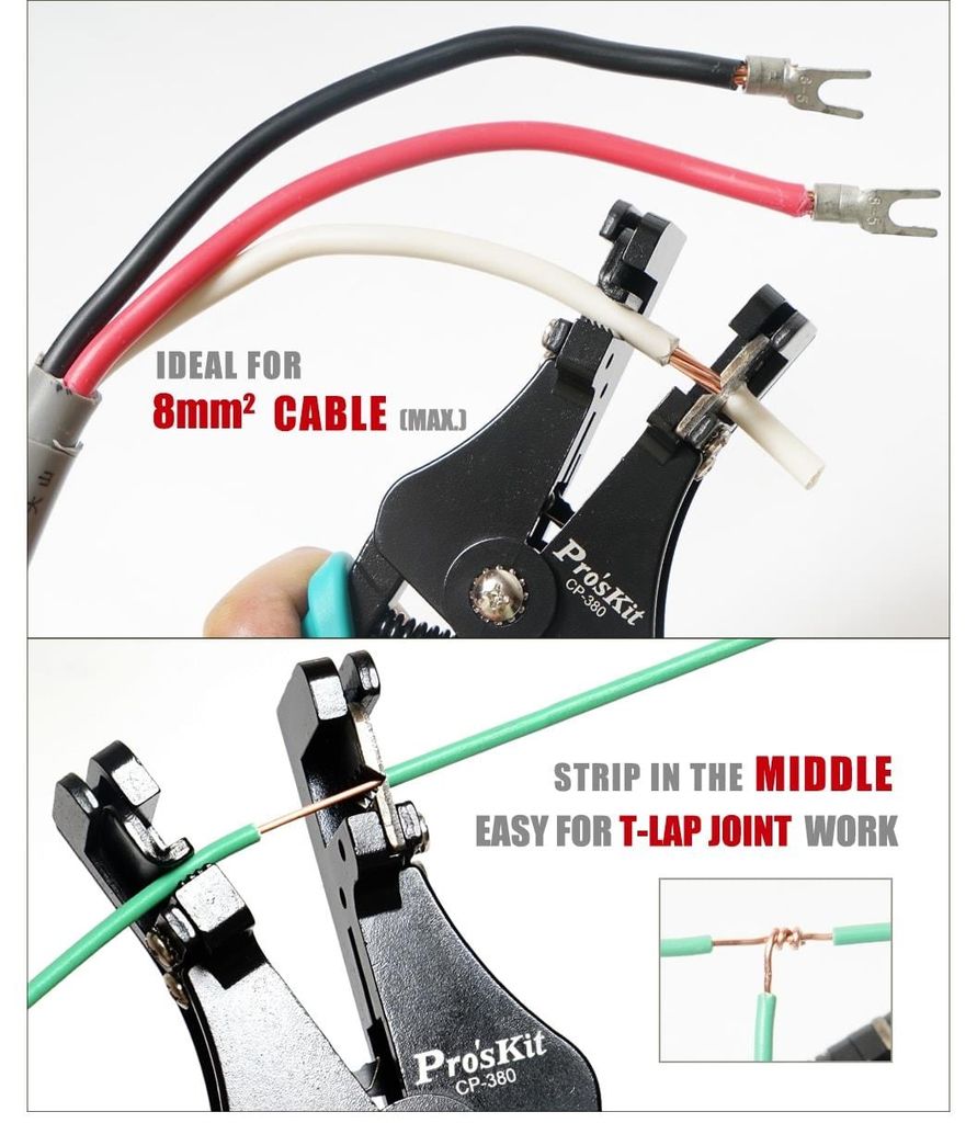 Kìm tuốt dây tự động Pro'sKit CP-380