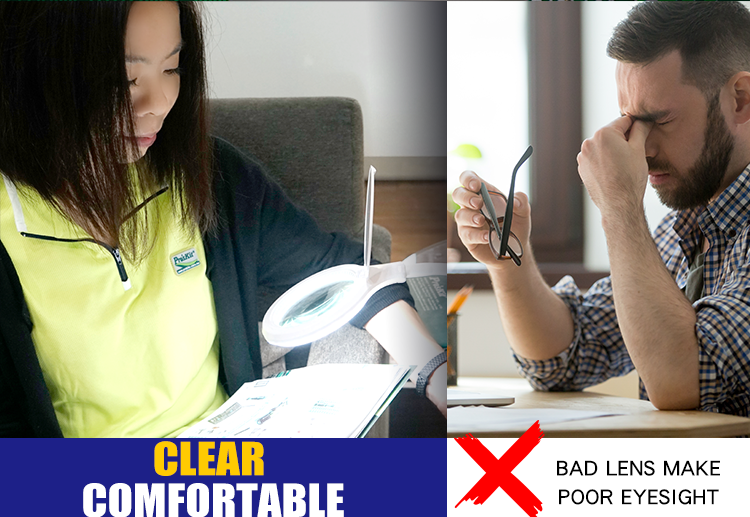 Kính lúp kẹp bàn Pro’sKit MA-1010U – đèn LED USB + kính phóng đại 1.75×