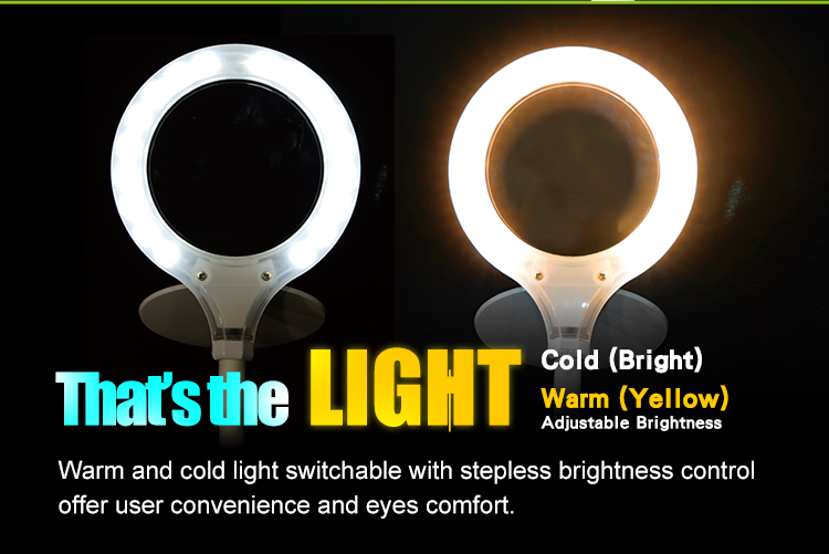 Kính lúp kẹp bàn Pro’sKit MA-1010U – đèn LED USB + kính phóng đại 1.75×