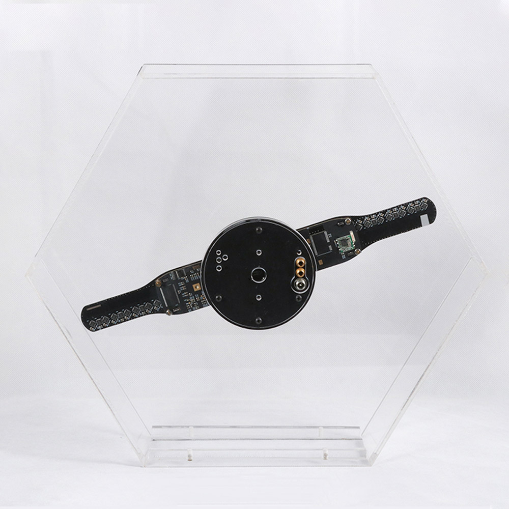 Quạt đèn LED 3D hologram 33cm, 256 bóng đèn, điều khiển đám mây Aturos Holo-33S