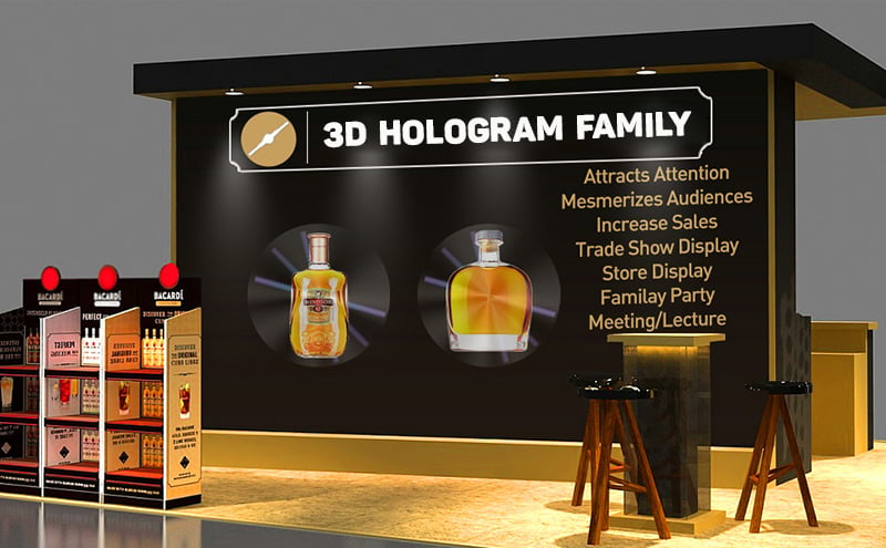 Quạt đèn LED 3D Hologram Multi 3DHolo 70HR 1024px, 1024 đèn LED, kết nối wifi (App Android, iOs)