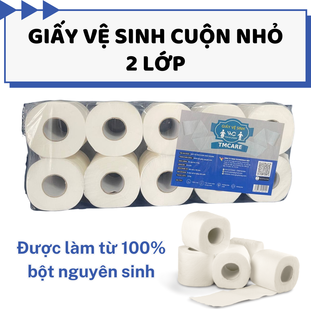 Khám phá sự tiện lợi từ cuộn giấy vệ sinh 2 lớp nhỏ gọn của Techmodule