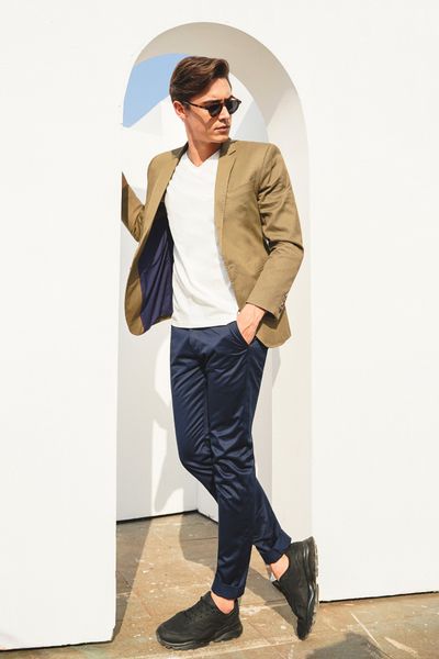 Áo vest dạ nam hàng hiệu xanh AKN177  Shop áo khoác nam xuất khẩu