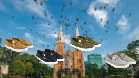 Dạo Phố Mùa Thu - Đông Tại Sài Gòn Cùng Giày Da Lộn Pierre Cardin