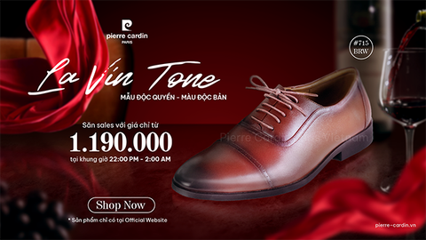 Màu Nâu La Vin Tone Độc Bản Trên Đôi Giày Tây Công Sở Pierre Cardin