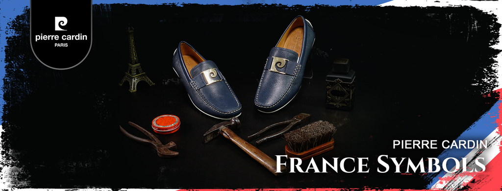 FRANCE SYMBOLS | BỘ SƯU TẬP GIÀY TÂY NAM PIERRE CARDIN - BIỂU TƯỢNG QUỐC KỲ PHÁP