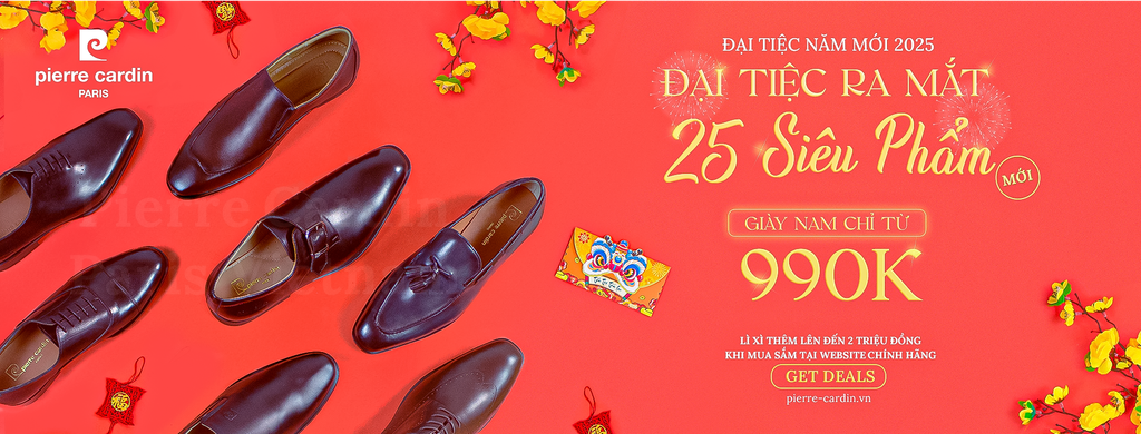 [MUA 2 - GIẢM THÊM 10%] GIÀY NAM PIERRE CARDIN | CHU KỲ SỐNG 20% - GIẢM THÊM 10%