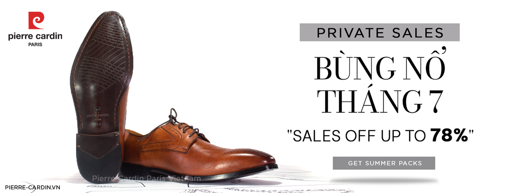 PRIVATE SALES | GIÀY PIERRE CARDIN - ĐỒNG GIÁ 690.000 (KHUNG GIỜ VÀNG: 17H00 - 19H00)