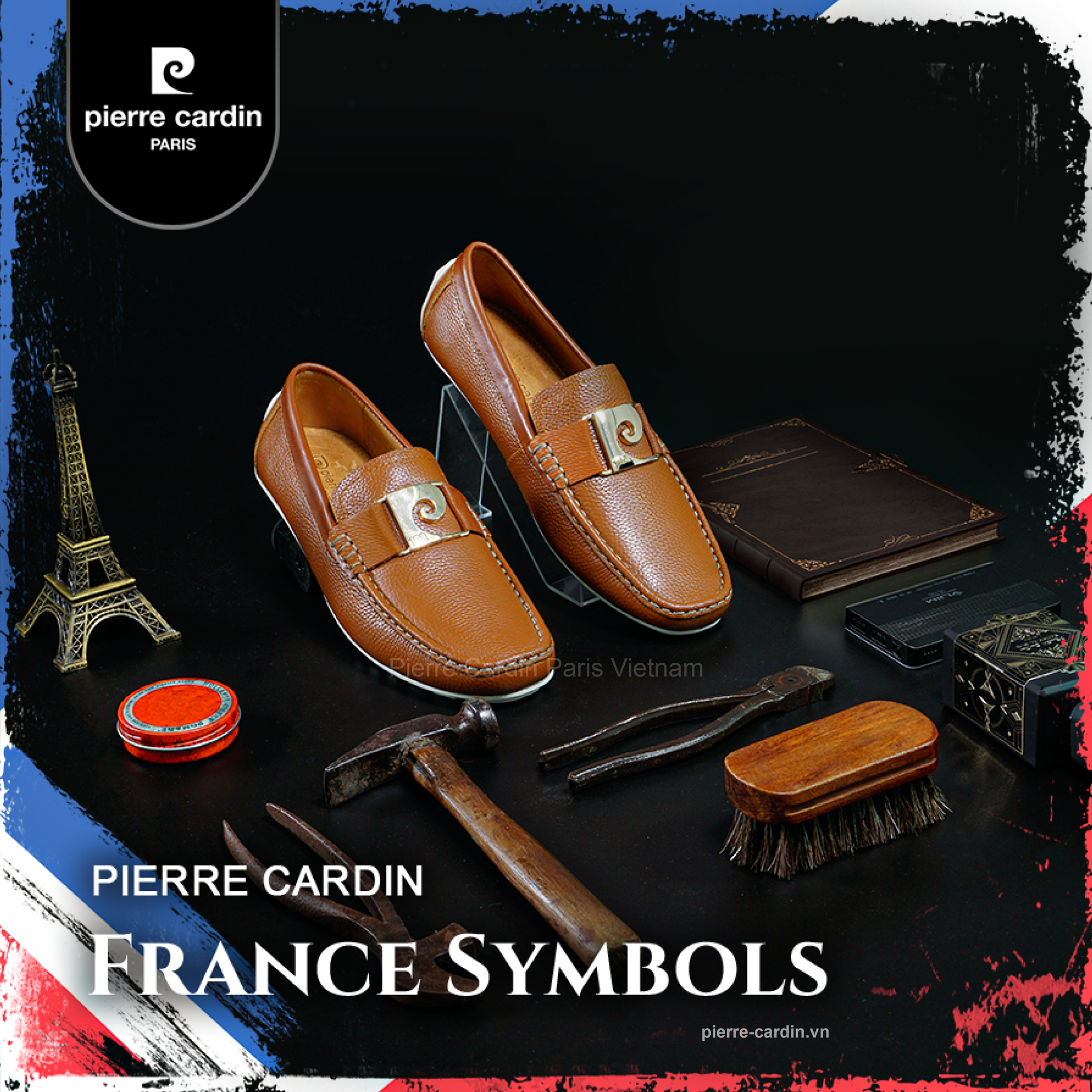 Pierre Cardin Paris Vietnam: Giày Mọi Phiên Bản Đặc Biệt Pierre Cardin - PCMFWLH 520 (FRANCE SYMBOLS)