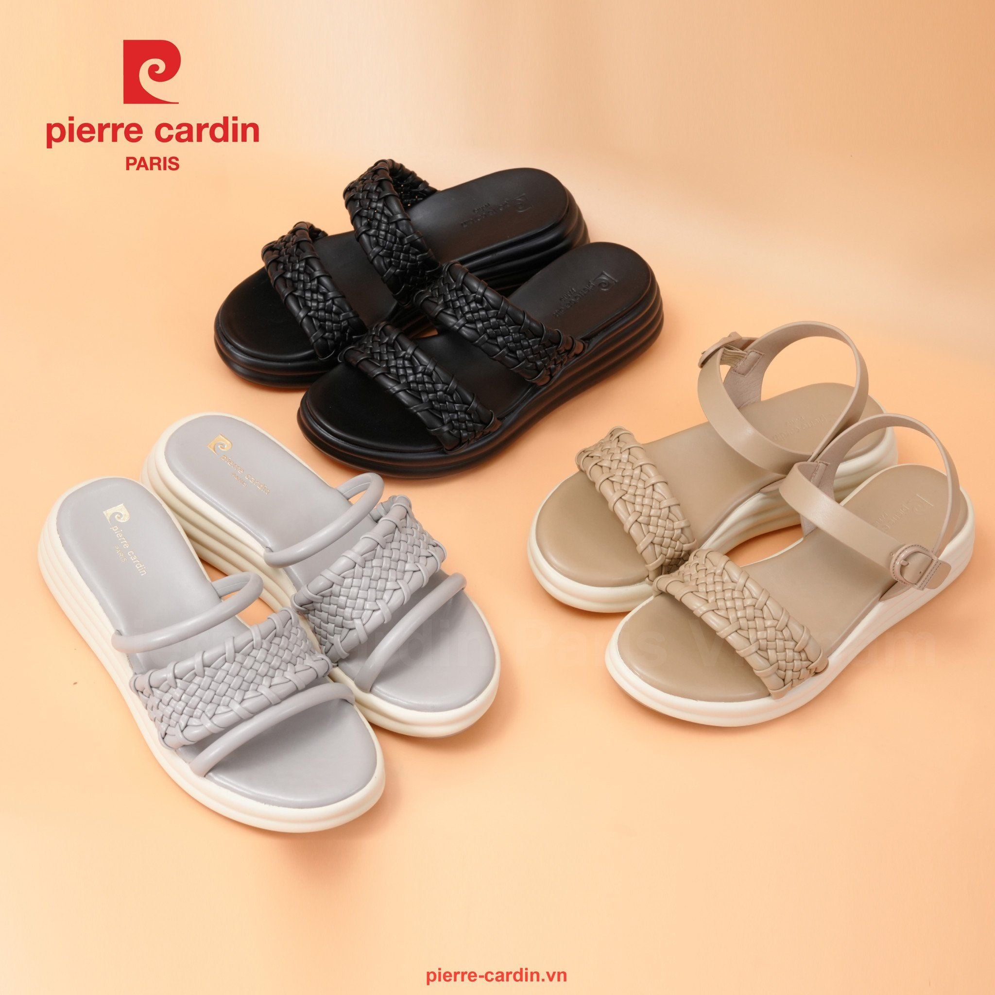 Pierre Cardin Paris Vietnam | Dép Nữ Thời Trang&nbsp;Comfort Phong Cách&nbsp;Du Lịch Pierre Cardin - PCWFWSJ 287