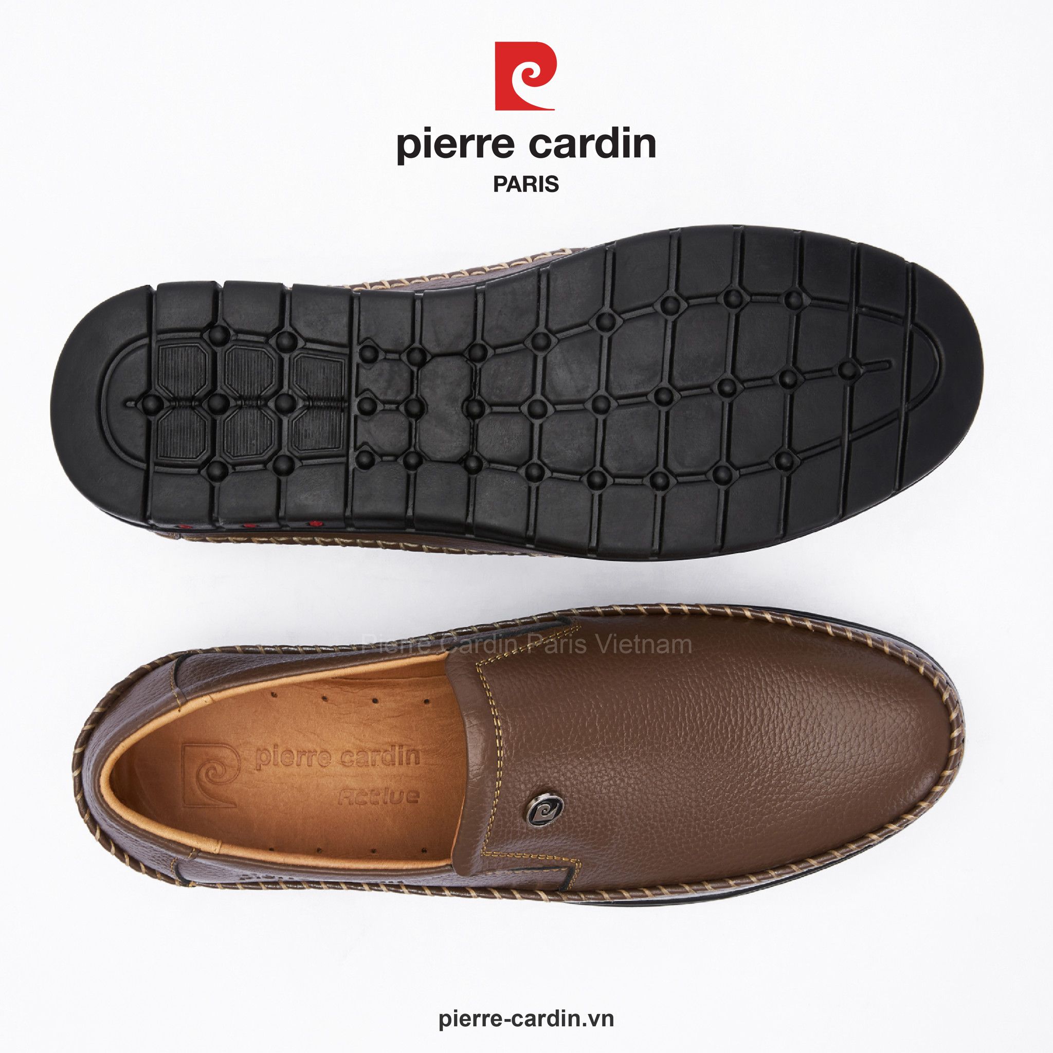 Pierre Cardin Paris Vietnam: Black Loafer - PCMFWLG 083