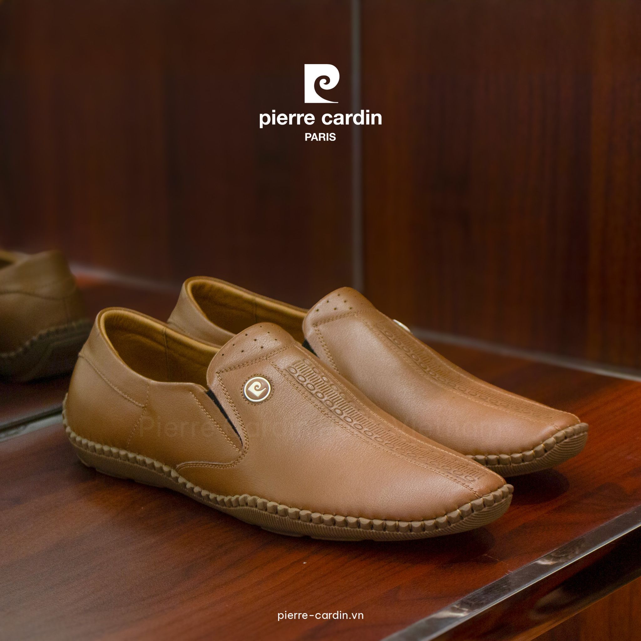 Pierre Cardin Paris Vietnam: Giày Mọi Nam Phiên Bản Cải Tiến Pierre Cardin - PCMFWLI 795 (GOLD)