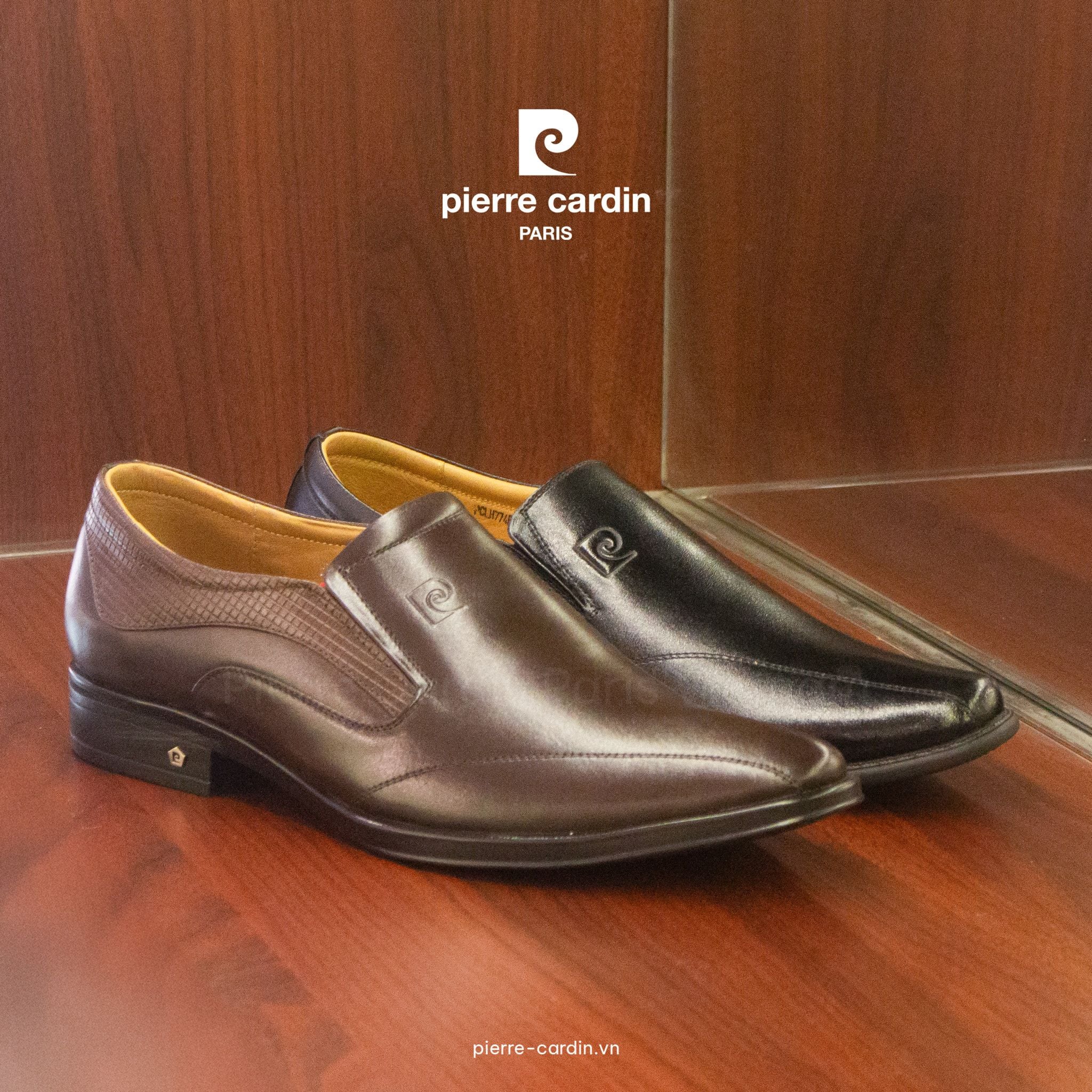 Pierre Cardin Paris Vietnam | Giày Loafer Hiện Đại Pierre Cardin - PCMFWLG 732 (BLACK & BROWN)