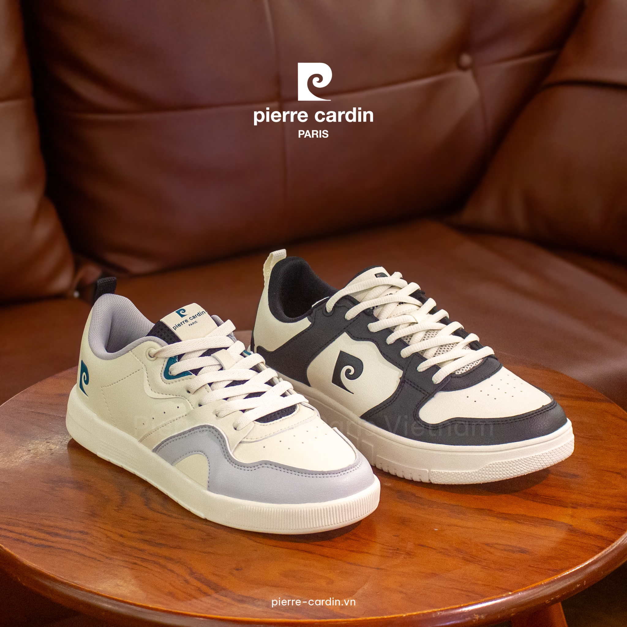 Pierre Cardin Paris Vietnam: Giày Thể Thao Đế Phylon Pierre Cardin - PCWFWSH 912 (WHITE & BLACK)