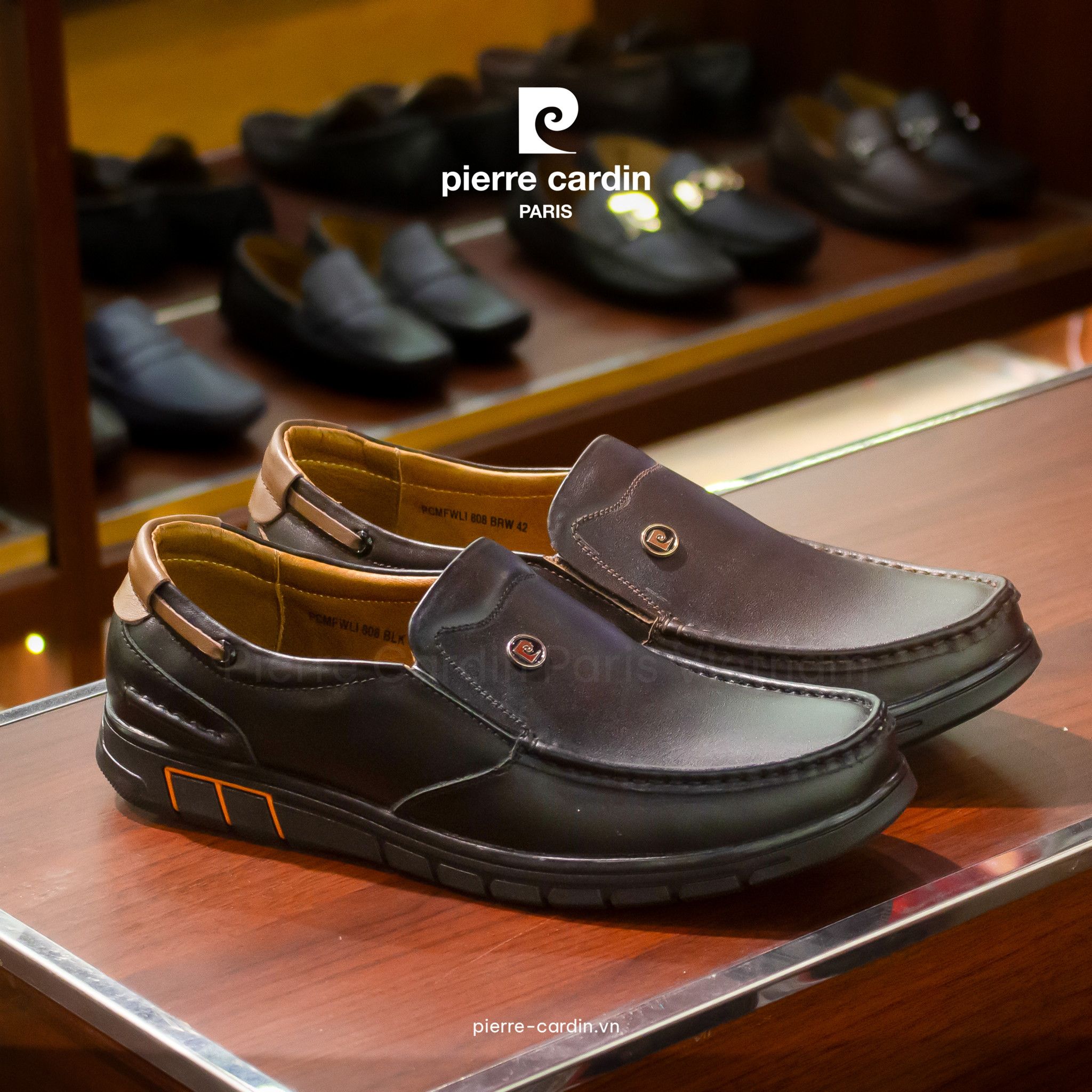 Pierre Cardin Paris Vietnam | Giày Black Loafer Phiên Bản Cải Tiến Pierre Cardin - PCMFWLI 808