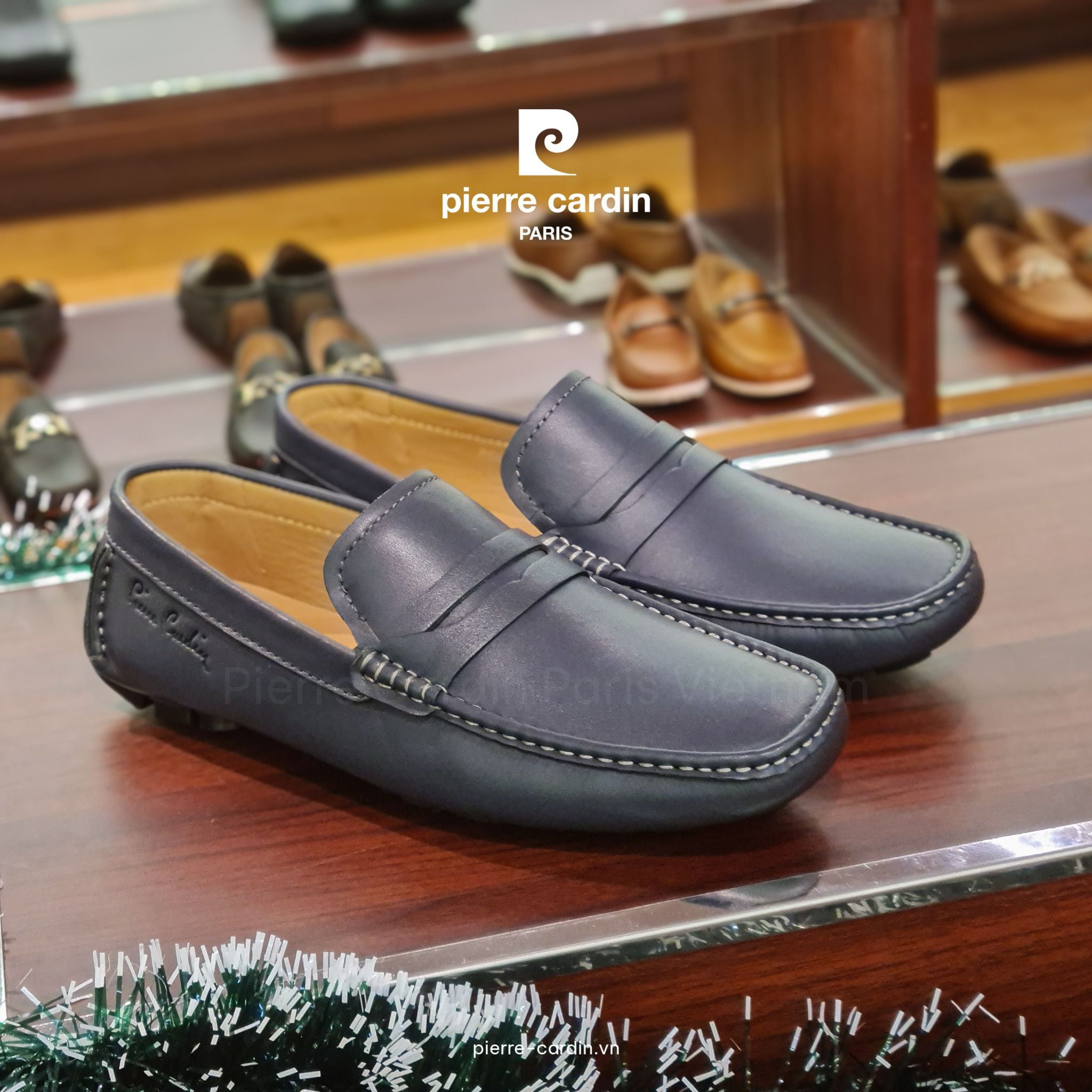 Pierre Cardin Paris Vietnam | Giày Casual Cao Cấp Pierre Cardin - PCMFWLG 503 (NAVY)