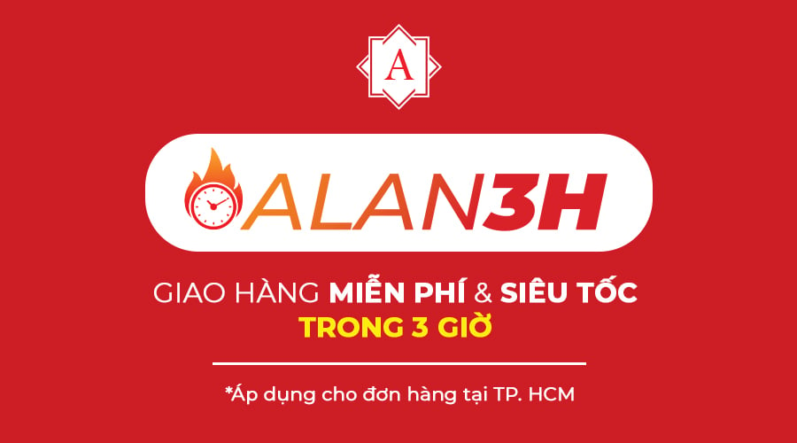 Alan giao hàng nhanh trong 3 giờ