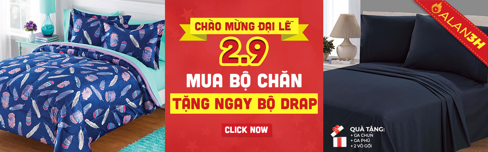 CHÀO MỪNG ĐẠI LỄ 2/9 VỚI CÁC CHƯƠNG TRÌNH ƯU ĐÃI KHỦNG TẠI ALAN