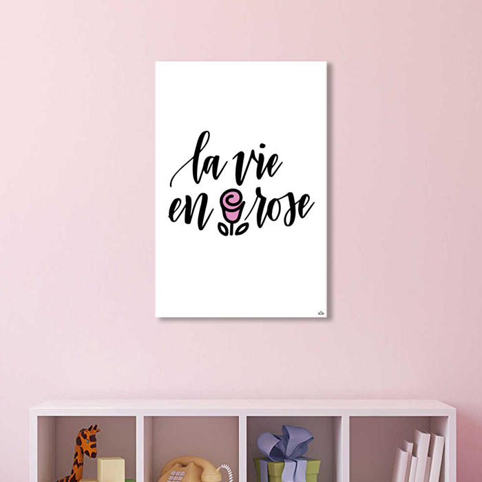 Tranh Quote La Vie En Rose Alila