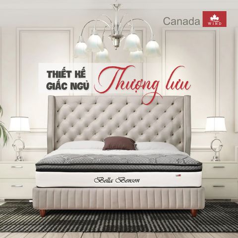 Thiết kế giấc ngủ thượng lưu cùng đệm Canada Wind