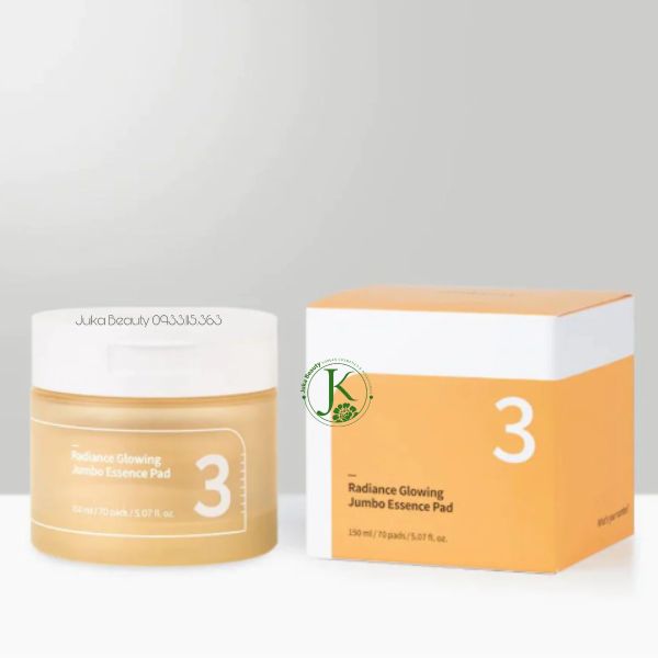 TONER PAD Numbuzin No.3 Radiance Glowing Jumbo Essence Pad 150ml