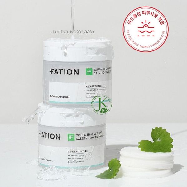 Miếng Bông Tẩy Da Chết Fation Hy-Cica Biome Calming Condition Pad Plus Set (80 Miếng + 10 Miếng)