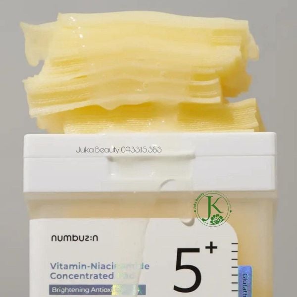 Miếng tẩy da chết Numbuzin Vitamin Niacinamide Concentrated Pad No.5 (180ml / 70 pads)