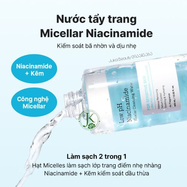 Nước Tẩy Trang Cosrx Low PH Niacinamide Micellar Cleansing Water 400ml