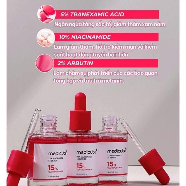 Tinh Chất Medicube Dưỡng Sáng Mờ Thâm Medicube TXA Niacinamide 15 Serum 30ml