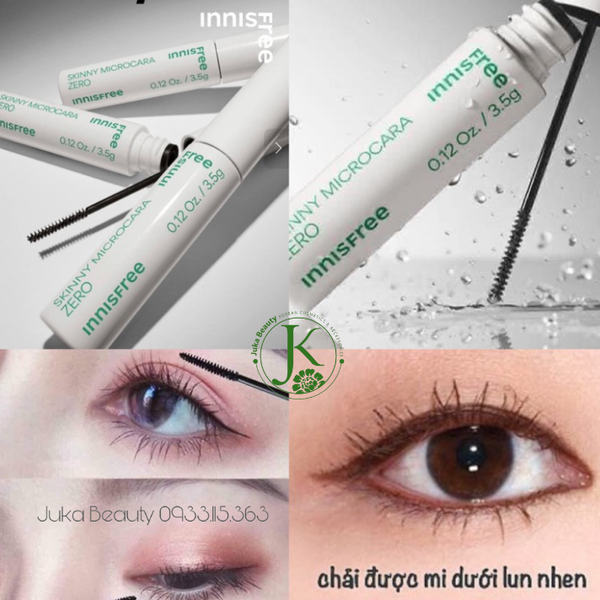 Mascara siêu mảnh chống trôi Innisfree Skinny Microcara Zero 3.5g