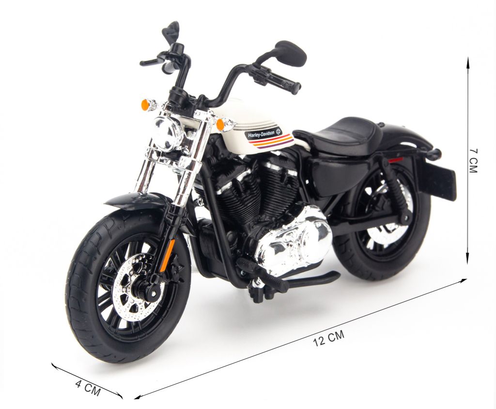 Mô hình mô tô Harley-Davidson Forty-Eight Special 2018 White 1:18 Maisto