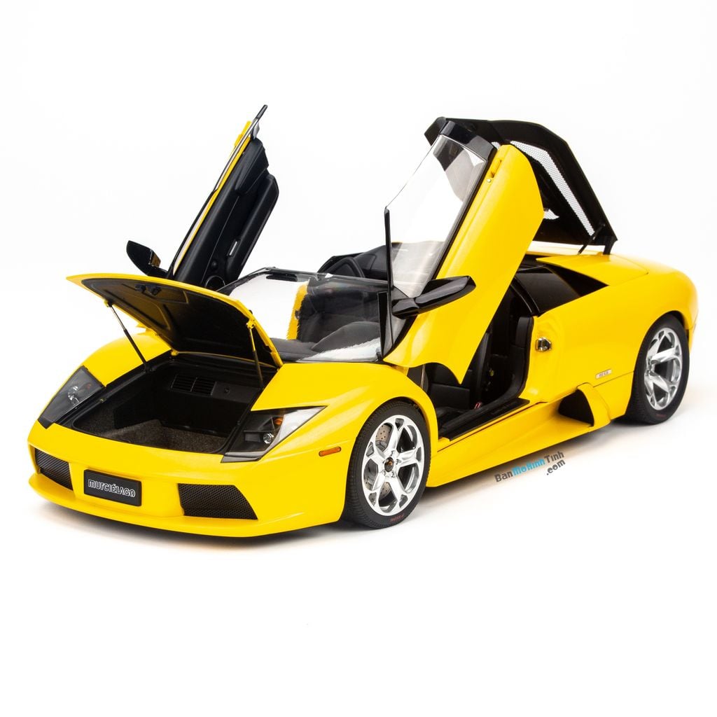 Mô hình siêu xe Lamborghini Murcielago Roadster Yellow 1:12 Autoart