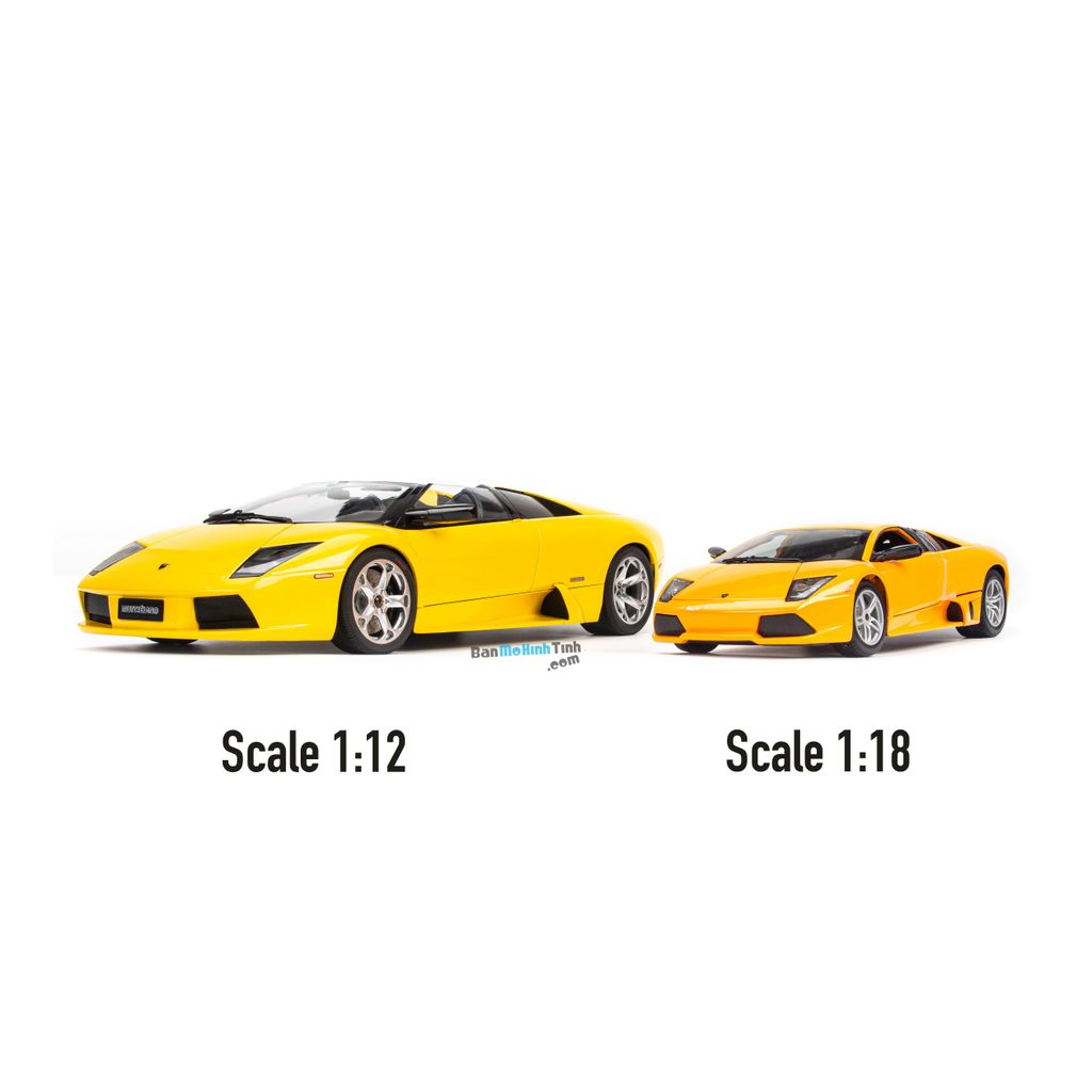 Mô hình siêu xe Lamborghini Murcielago Roadster Yellow 1:12 Autoart