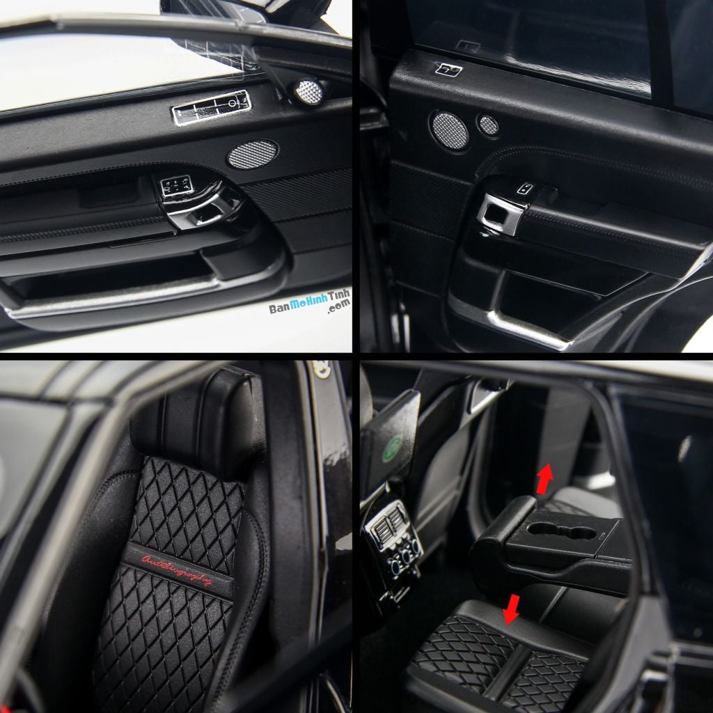 Mô hình xe Land Rover Range Rover Autobiography SV Black 1:18 LCD