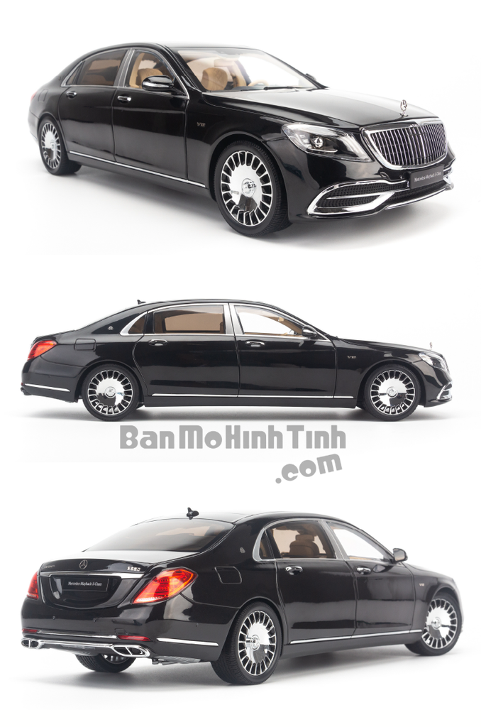 Mô hình xe sang Mercedes-Benz Maybach S650 2019 1:18 Almost Real Obsidian Black