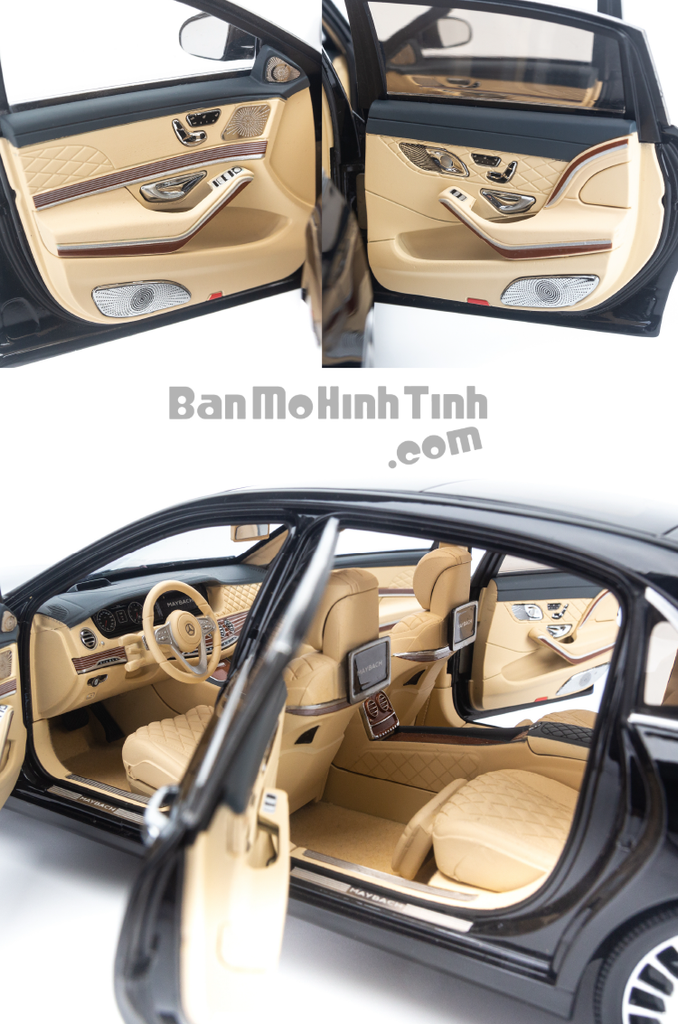 Mô hình xe sang Mercedes-Benz Maybach S650 2019 1:18 Almost Real Obsidian Black
