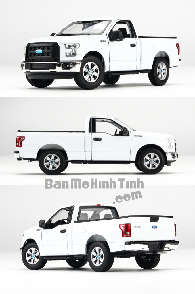 Mô hình xe Ford F-150 2015 Regular Cab 1:24 Welly White