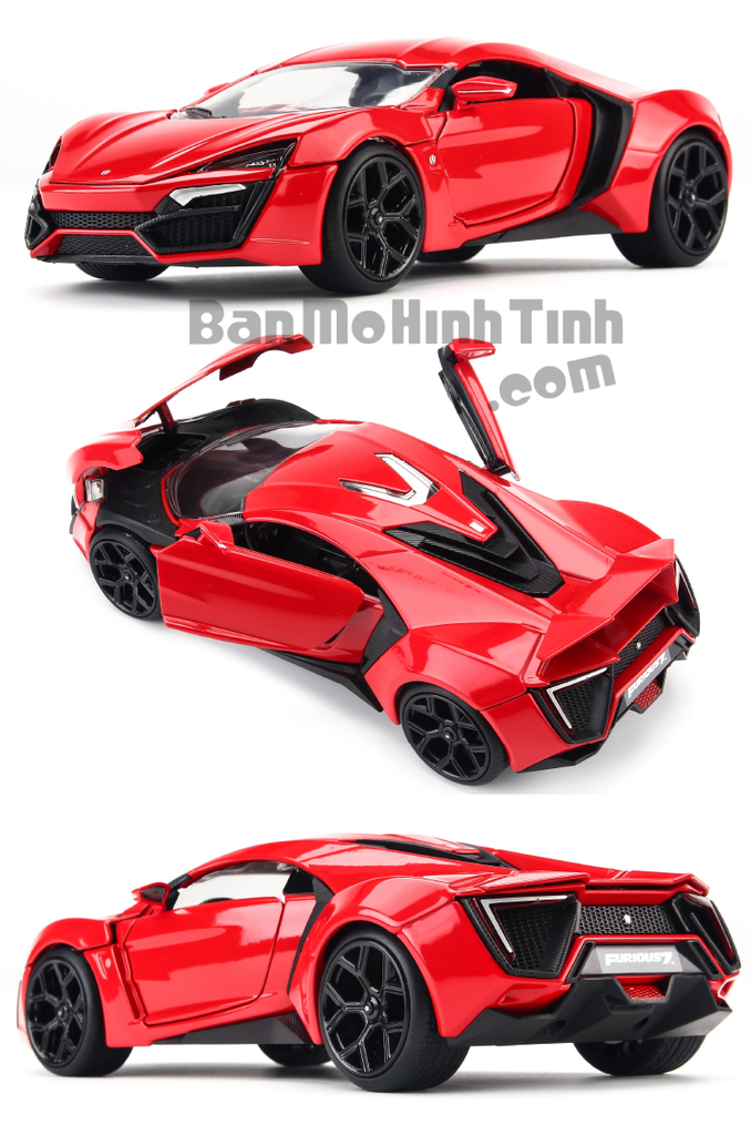 Mô hình xe Lykan Hypersport Fast & Furious Red 1:24 Jada
