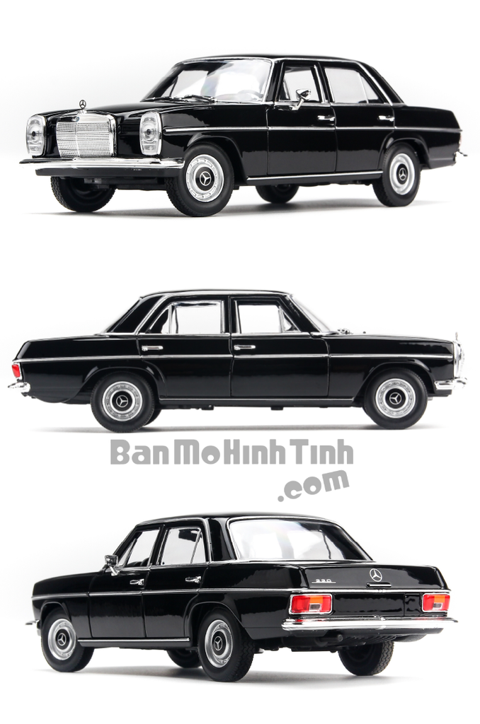 Mô hình xe Mercedes Benz 220 1:24 Welly Black