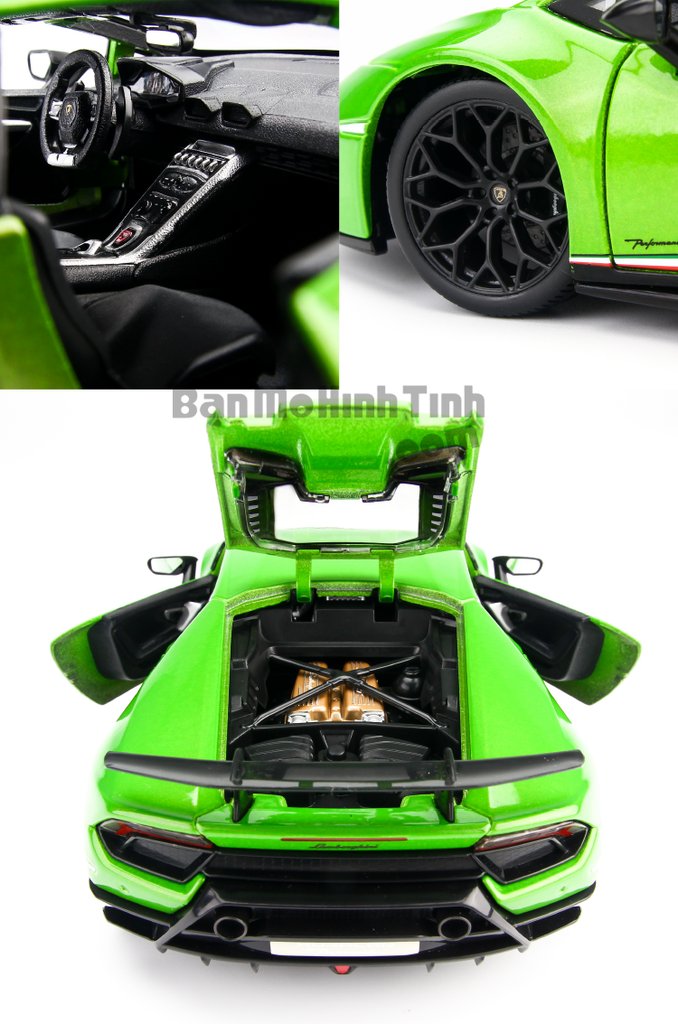Mô hình siêu xe Lamborghini Huracan Performante 1:18 Maisto Green