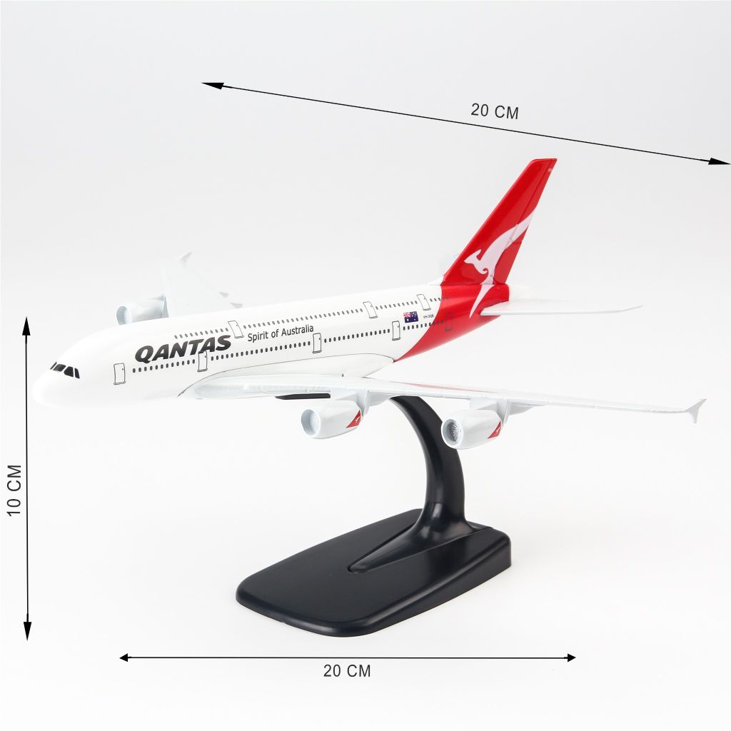 Mô hình máy bay Qantas Airbus A380 20cm Everfly