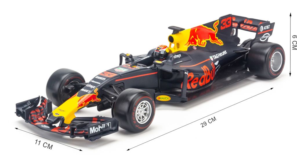 Mô hình xe F1 Red Bull F1 2017 Tag Heuer RB1 33 Max Verstappen 1:18 Bburago