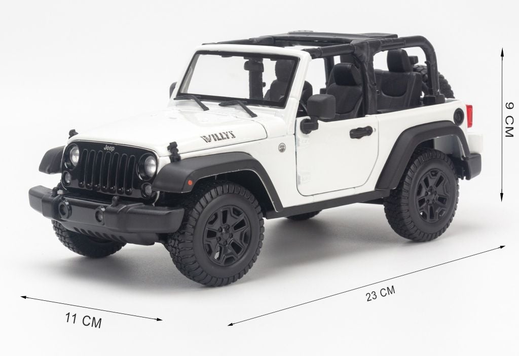 Mô hình xe ô tô Jeep Wrangler Rubicon ( Open Top) 2014 1:18 Maisto –  