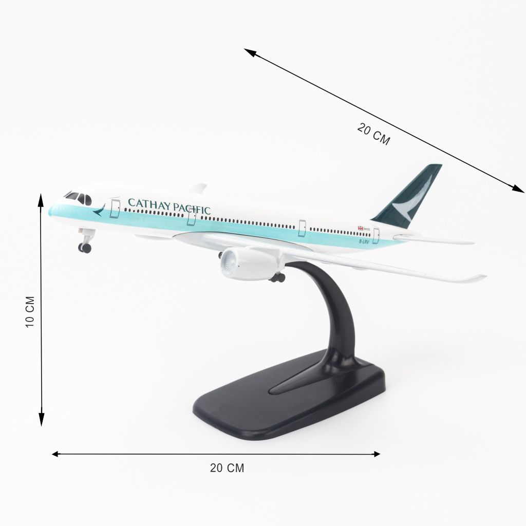 Mô hình máy bay Cathay Pacific Airbus A350 20cm Everfly V&G 0044